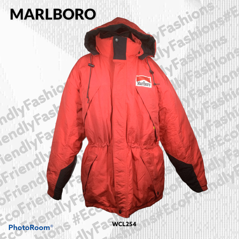 VTG Marlboro Country Store Red Hooded Zip Jacket